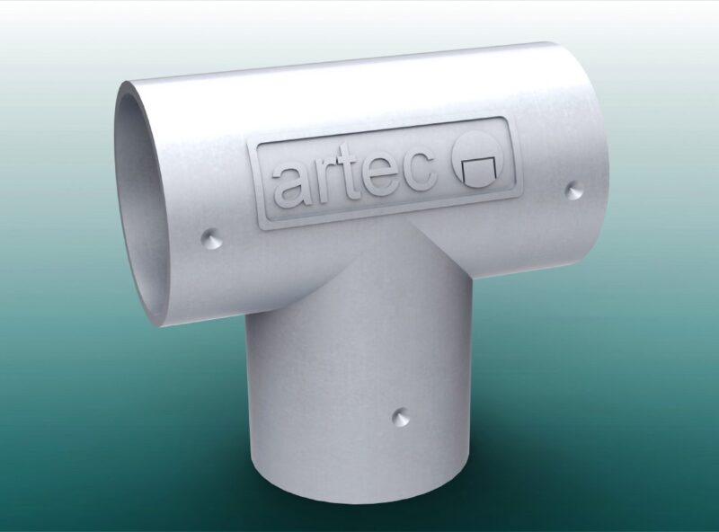 T-Verbinder für Barrieren aus Aluminium T-Verbinder für Barrieren aus Aluminium