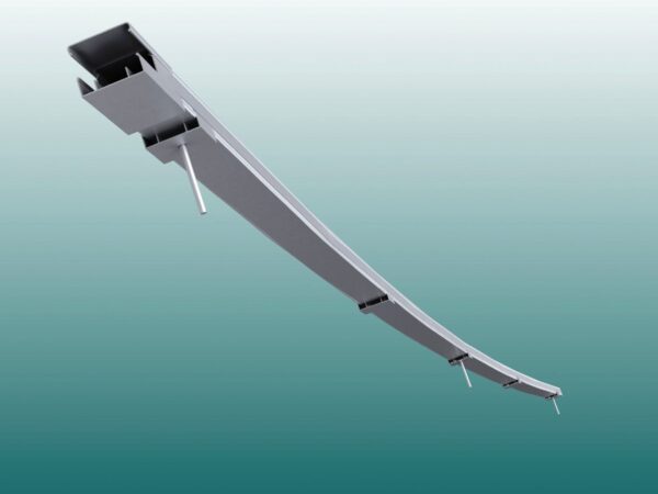 Gebogene Laufbahn-Zarge aus Aluminium