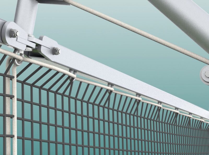 Stahldrahtseil für Ballfangnetz, PVC ummantelt, Stärke 4/5 mm