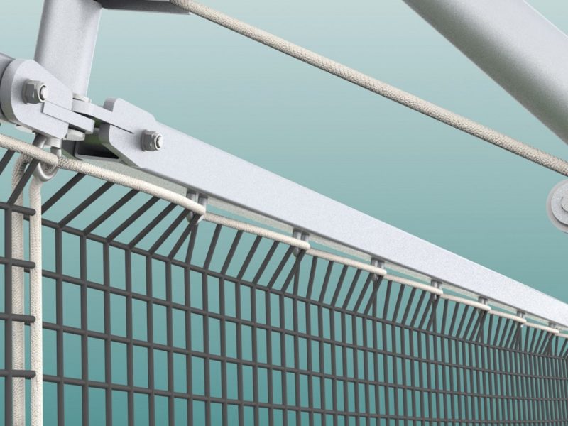 Stahldrahtseil für Ballfangnetz, PVC ummantelt, Stärke 4/5 mm