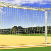 Beach-Handball-Tor aus Aluminium, Torrahmen in einem Stück verschweißt, eingefräste Netzaufhängung, Farbe: Alu natur von artec
