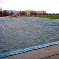 Abdeckplane für Beachvolleyballfelder