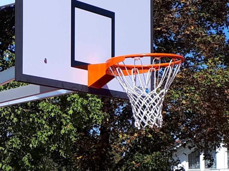 Basketballnetz aus Nylon in Weiß