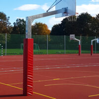 Schutzpolster für Einmastständer für Basketballanlagen