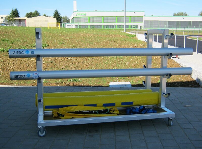 Transportwagen für Beach-Volleyballpfosten Transportwagen für Beach-Volleyballpfosten