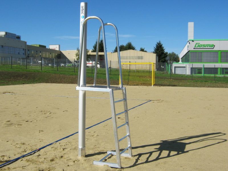 Beachvolleyball Schiedsrichterpodest, aus Aluminium gefertigt von artec Sportgeräte