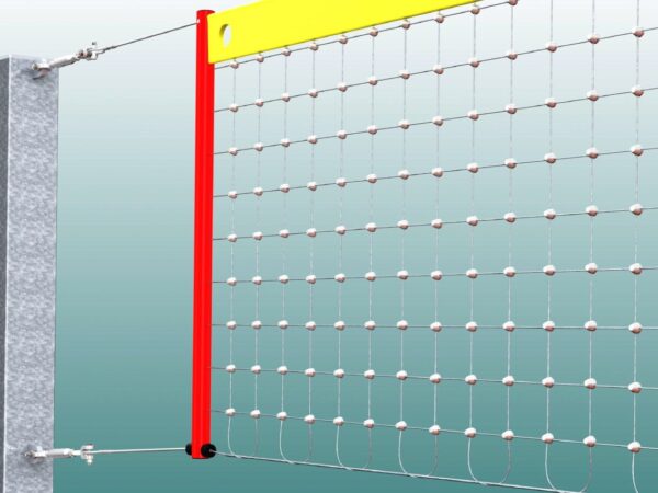 Volleyballpfosten aus Stahl, für öffentliche Plätze