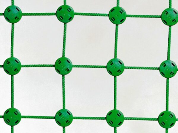 Volleyballnetz Herkules aus Polypropylen 5 mm mit Stahleinlage, Maschenweite: 100 x 100 mm, Farbe: grün von artec Sportgeräte