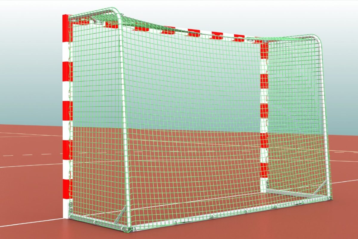 Handballtor mit Netz über Bügel, 3 x 2 m artec®
