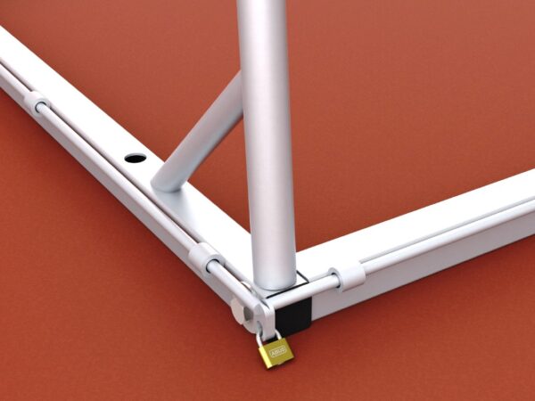 Abschließbare Netzsicherung für Handballtore