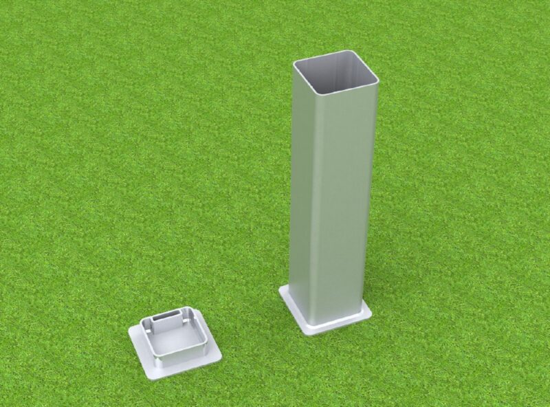 Bodenhülse Standard aus Aluminium für verschiedene Sportarten Bodenhülse Standard aus Aluminium für verschiedene Sportarten