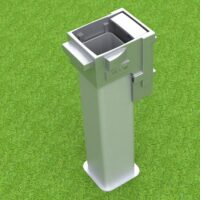 Bodenhülse Spezial aus Aluminium für verschiedene Sportarten, beschichtbar von artec Sportgeräte