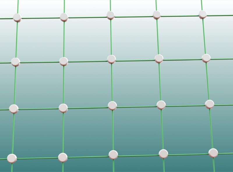 Volleyballnetz Dralo aus verzinktem Stahlseil 2 mm, Maschenweite: 100 x 100 mm von artec Volleyballnetz Dralo aus verzinktem Stahlseil 2 mm, Maschenweite: 100 x 100 mm von artec