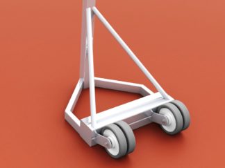 Mobile Volleyballanlage aus Aluminium in Mehrzweckausführung, Profil: 80 x 80 mm von artec