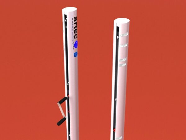 Volleyballanlage aus Aluminium in Kombiausführung