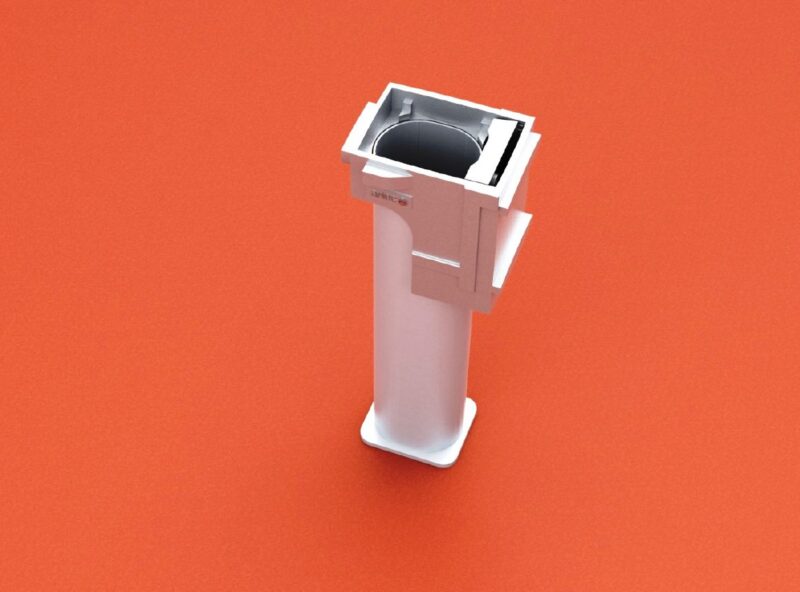 Bodenhülse Spezial abgeschrägt für Ovalprofil 100 x 120 mm von artec Bodenhülse Spezial abgeschrägt für Ovalprofil 100 x 120 mm von artec