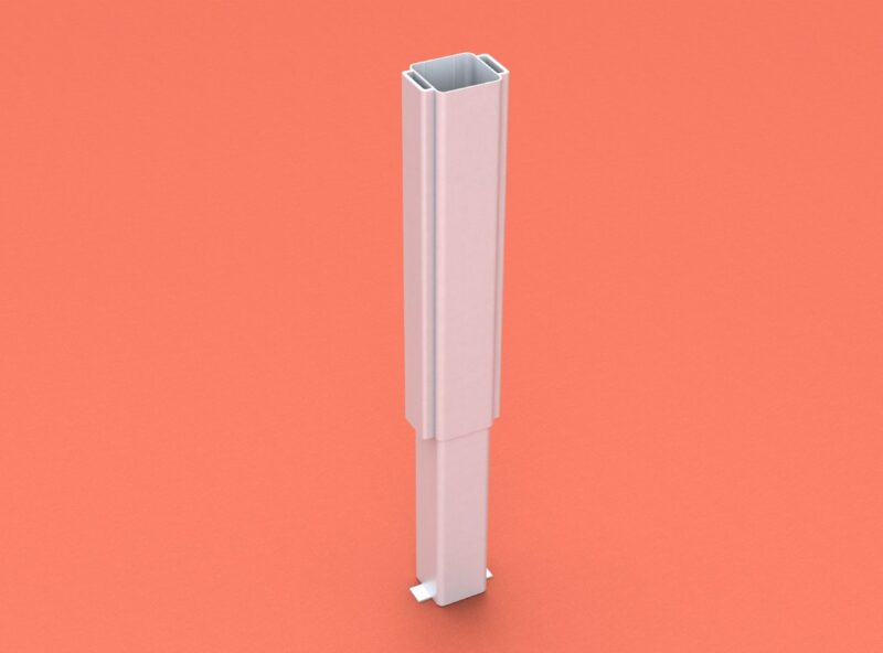 Bodenhülse mit Wendeadapter für Beach-Volleyballanlagen, Profil: 80 x 80 von artec Sportgeräte