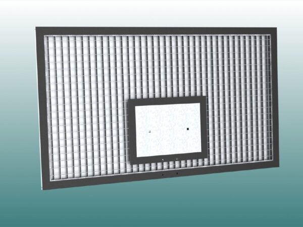 Großes Basketball-Zielbrett aus Gittergewebe