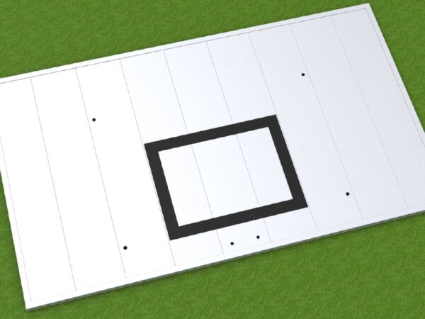 Großes Zielbrett mit Schalldämmung aus Aluminium