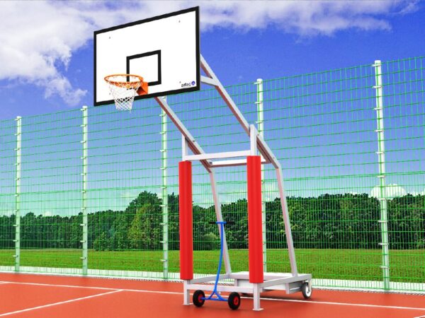 Schutzpolster für mobile Basketballanlagen von artec Sportgeräte