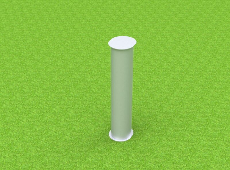 Bodenhülse Standard für Einmastständer, Ovalprofil Bodenhülse Standard für Einmastständer, Ovalprofil