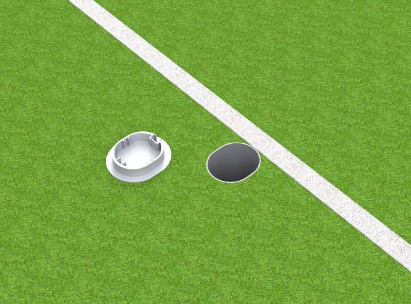 Bodenhülse Standard für Basketball - Einmastständer, Profil 100 x 120 mm artec Sportgeräte Bodenhülse Standard für Basketball - Einmastständer, Profil 100 x 120 mm artec Sportgeräte