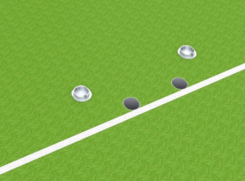 Bodenhülse Standard für Basketball - Zweimastständer, Profil 100 x 120 mm artec Sportgeräte Bodenhülse Standard für Basketball - Zweimastständer, Profil 100 x 120 mm artec Sportgeräte