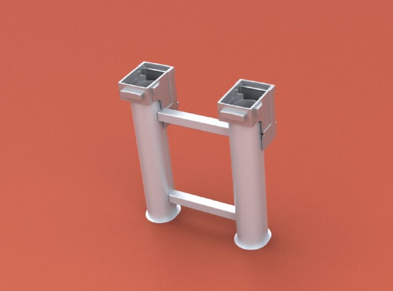 Bodenhülse Spezial für Zweimastständer, Ovalprofil Bodenhülse Spezial für Zweimastständer, Ovalprofil