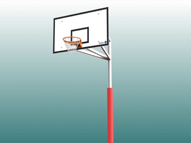 Schutzpolster für Basketball - Einmastständer, Profil: 100 x 120 mm von artec Sportgeräte
