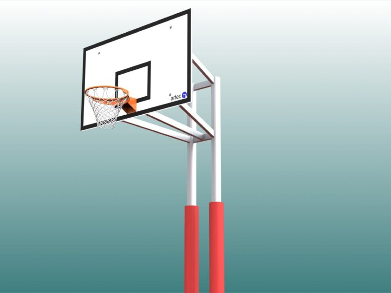 Schutzpolster für Basketball - Zweimastständer, Profil: 100 x 120 mm (1 Satz = 2 Stück)