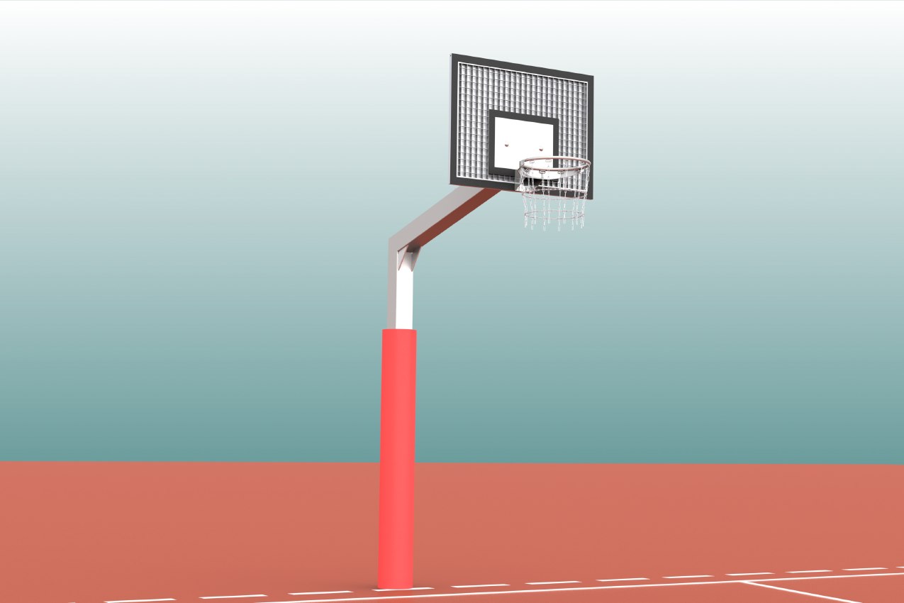 Schutzpolster für Basketball - Einmastständer, Profil: 150 x 150 mm von artec Sportgeräte