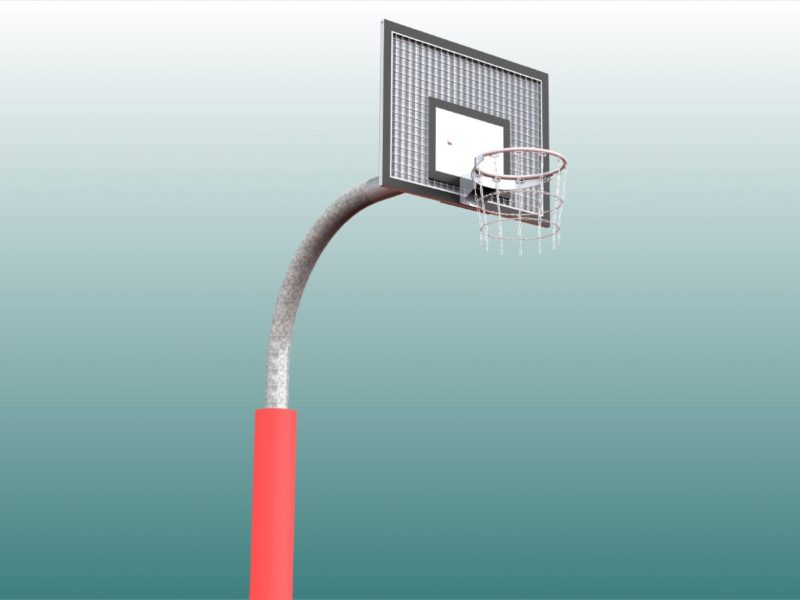Schutzpolster für Basketball - Einmastständer, Profil: 140 mm