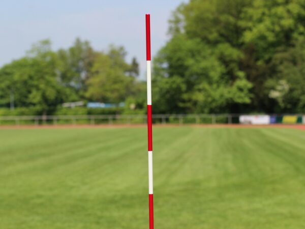 Volleyball-Antennen, einteilig, Farbe: rot-weiß, mit DVV-Prüfzeichen