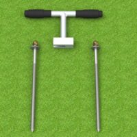 Erdanker - Nägel für Tore, zur Verankerung von Toren im Boden, mit Aushebegerät, von artec