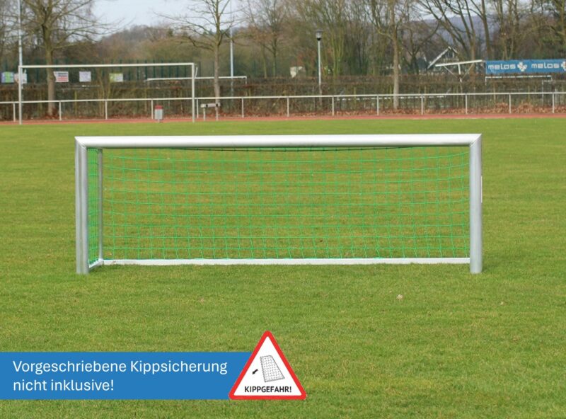 Mini-Fußballtor mit Ovalprofil, mit Sicherheits-Netzhaken