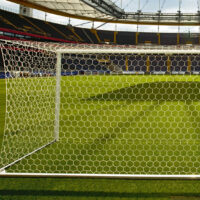Netz für Fußballtore mit wabenförmigen Maschen
