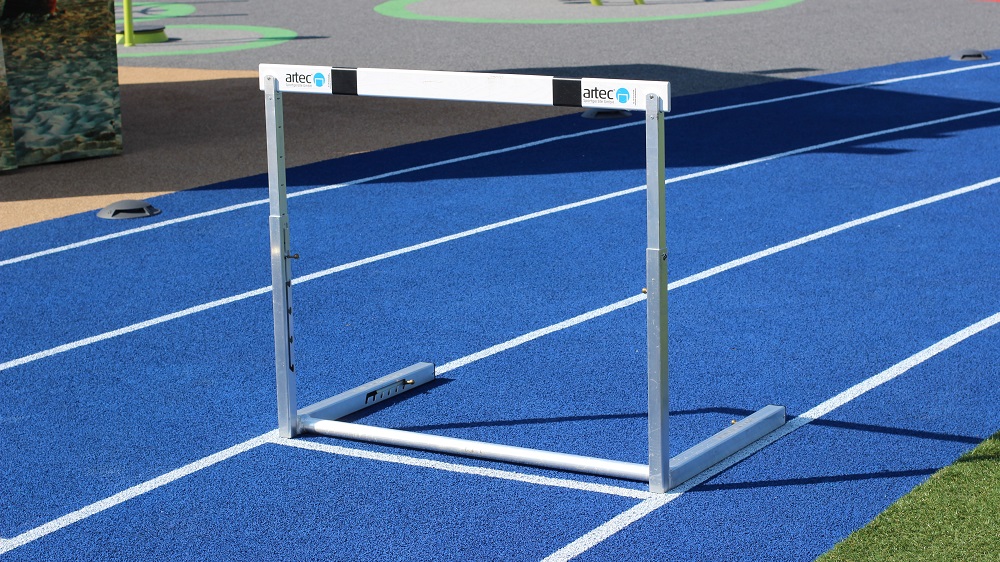 Hürden für Hürdenlauf Leichtathletik