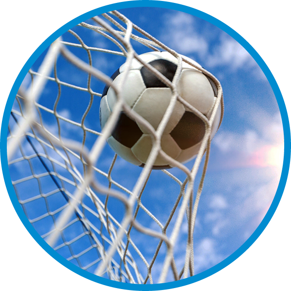 Football goals and sports equipment from the manufacturer