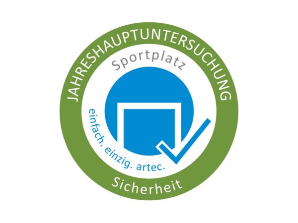 Jahreshauptuntersuchung mit Prüfbericht vom Sportgerätehersteller artec