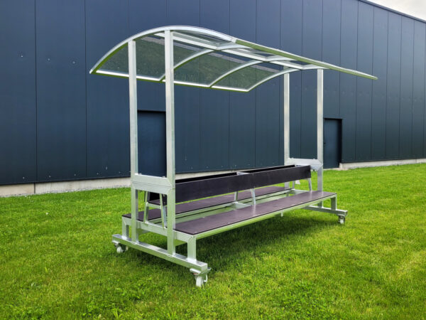 Spielerkabine mit Rädern