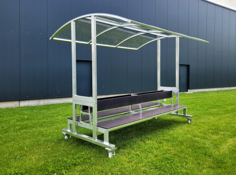 Spielerkabine mit Rädern Spielerkabine mit Rädern