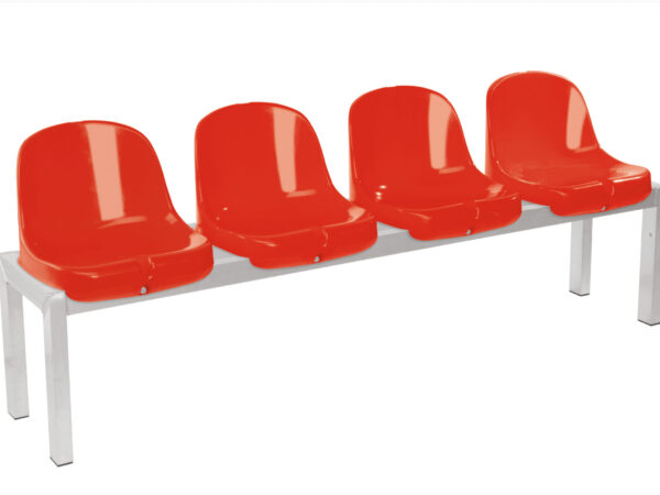 Reitplatzbank aus Aluminium - equitec - rot