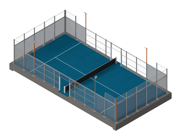Padel Court Masters OUTDOOR von artec Sportgeräte aus deutscher Herstellung